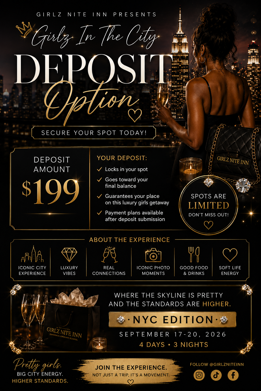 SKYLINE & STANDARDS - Deposit ONLY