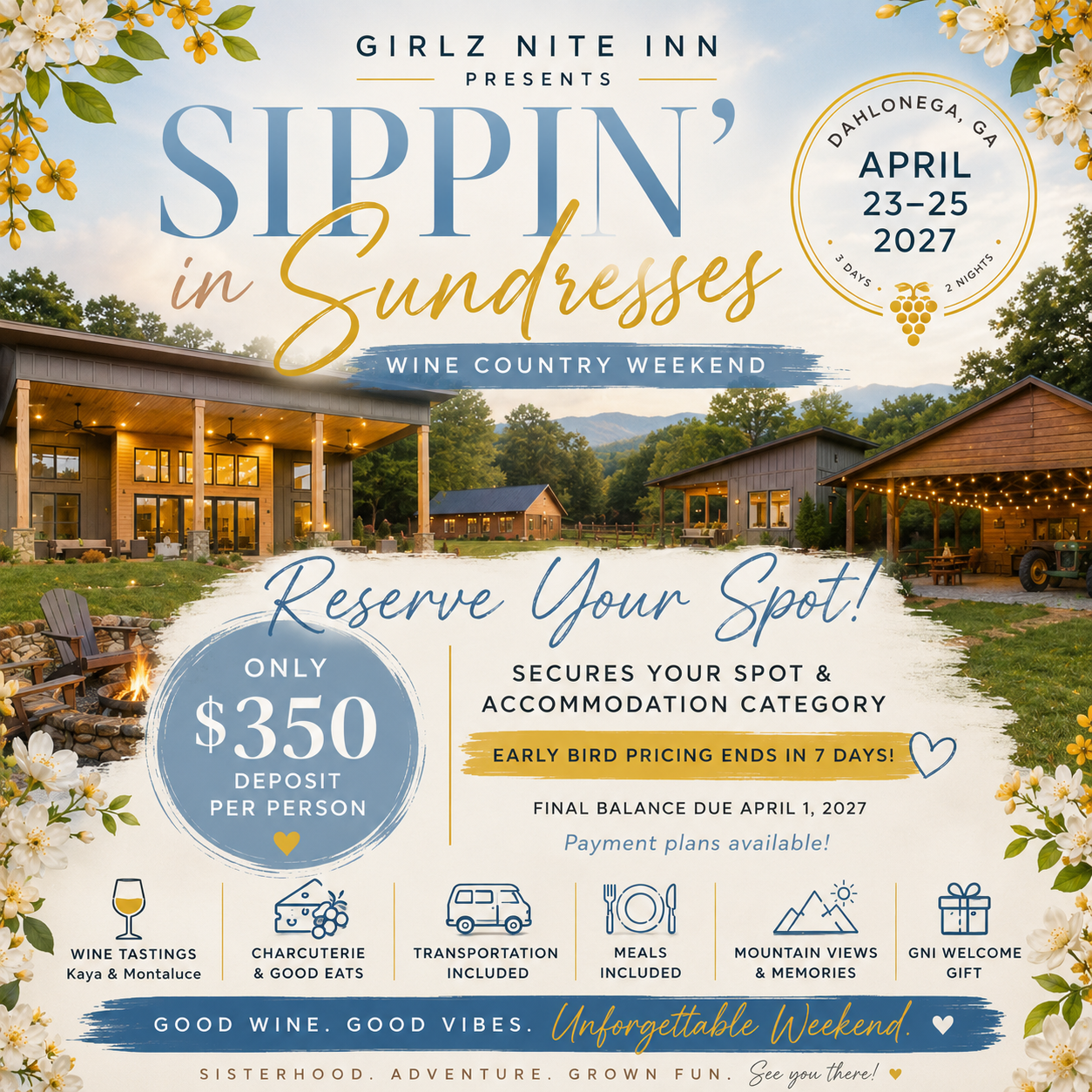 Sippin’ In Sundresses - Deposit ONLY